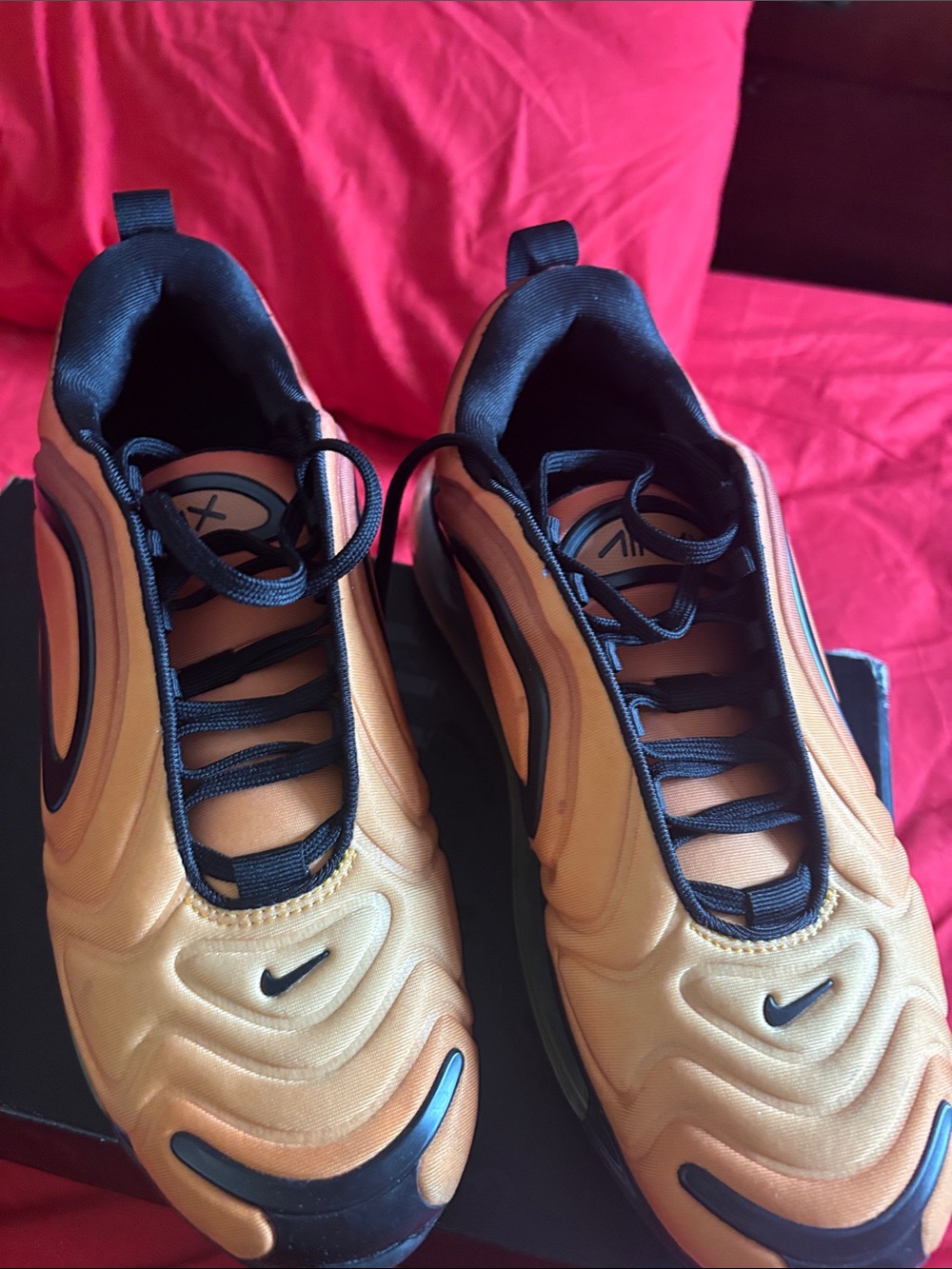 Nike Kids Gold and Black Wave Sneakers